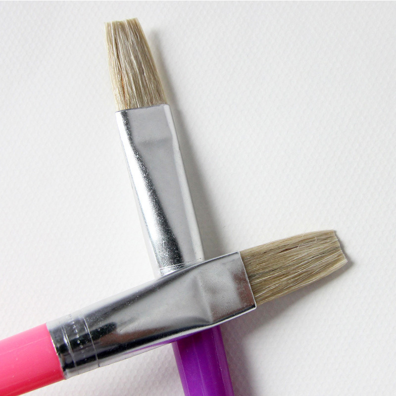 Paint Brush For Children Oil Watercolor Painting Candy Color 4Pcs Gouache Drawing Art Supply Plastic Handel Bristel Brushes