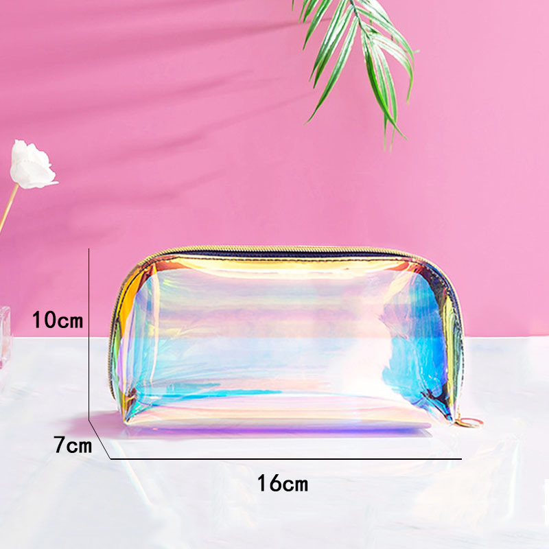 HBP ins wind Hyunya cosmetic bag cute waterproof large-capacity portable girl pouch portable make up bags transparent flap purse