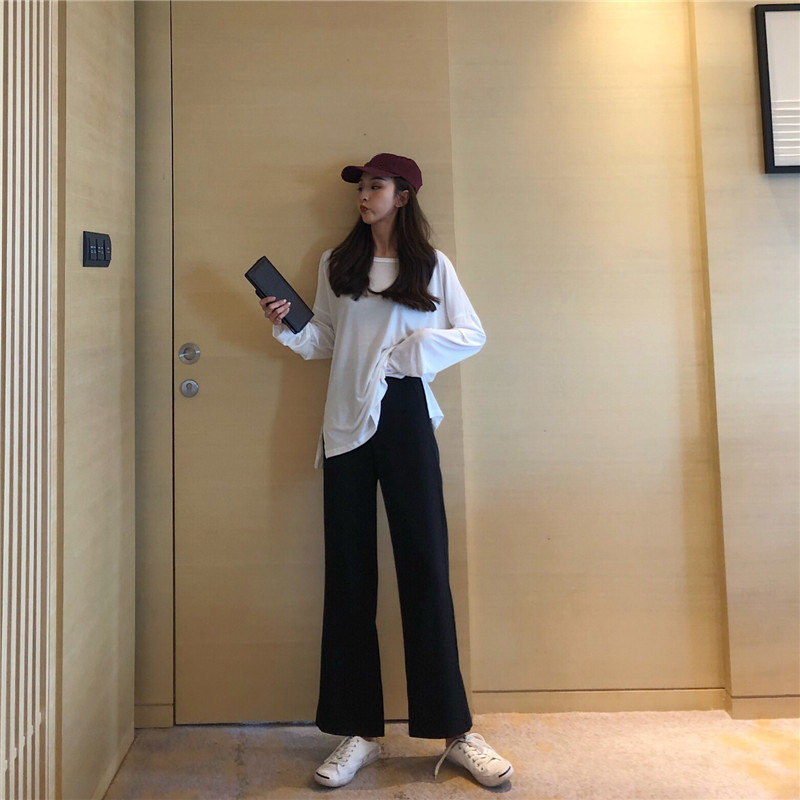 Wonder Trendy Pants High Waist Korean Style Leisure Long Trousers Pockets Zipper Loose Soft Simple Elegant Pant 210510
