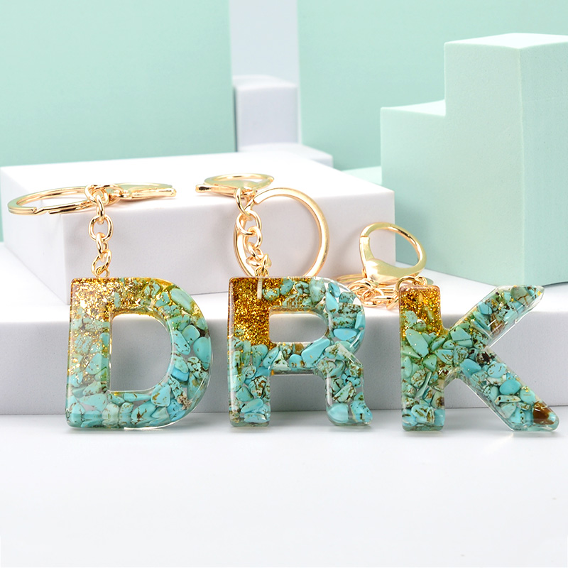 Trendy Letter Pendant Keychain Resin Epoxy Bag Pendant Creative Popular Green Stone Gold Foil Key Chain Key Ring Wholesale, Silver
Trendy Letter Pendant Keychain Resin Epoxy Bag Pendant Creative Popular Green Stone Gold Foil Key Chain Key Ring Wholesale, Silver