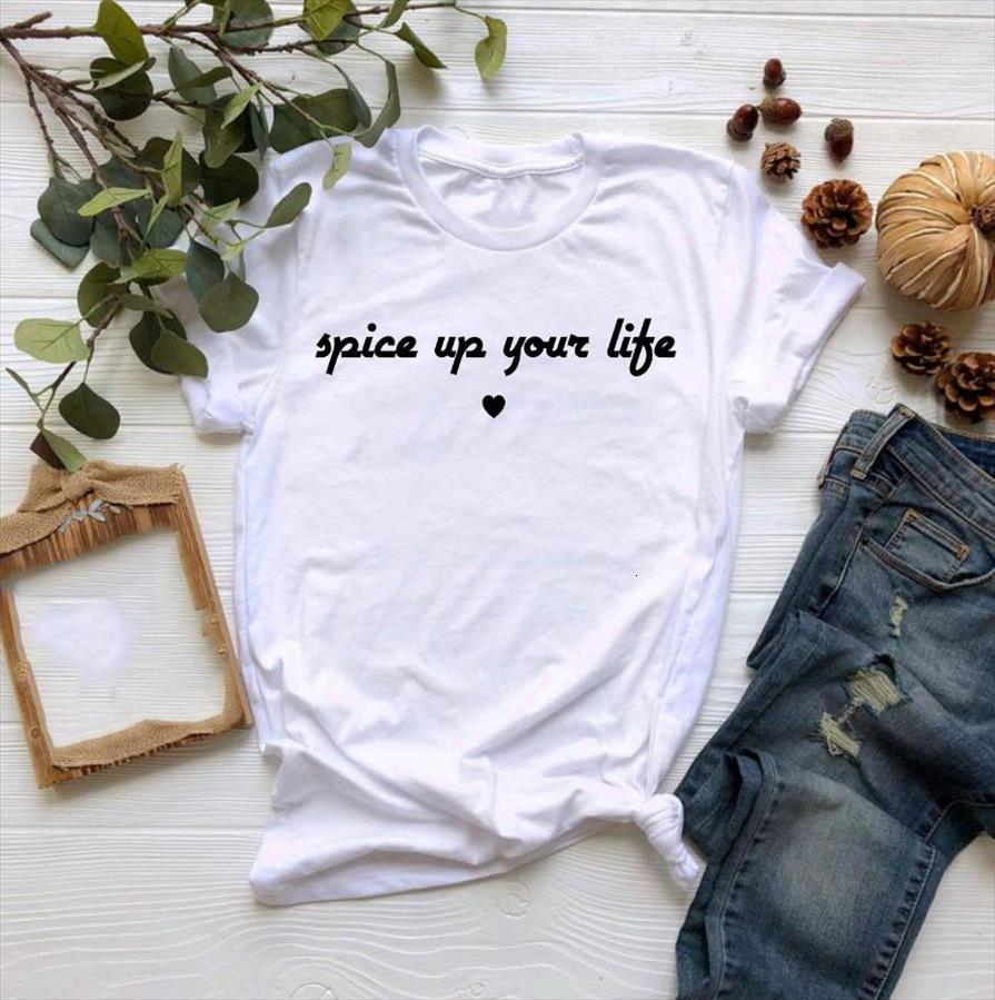 spice up your life men and women womens cotton casual funny for lady yong girl tee hipster drop, White;black
spice up your life men and women womens cotton casual funny for lady yong girl tee hipster drop, White;black