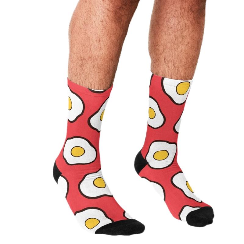 Men's Socks 2021 Funny Fried Delicious Eggs Pattern Printed Hip Hop Men Happy Cute Boys Street Style Crazy For, W1238
Men's Socks 2021 Funny Fried Delicious Eggs Pattern Printed Hip Hop Men Happy Cute Boys Street Style Crazy For, W1238