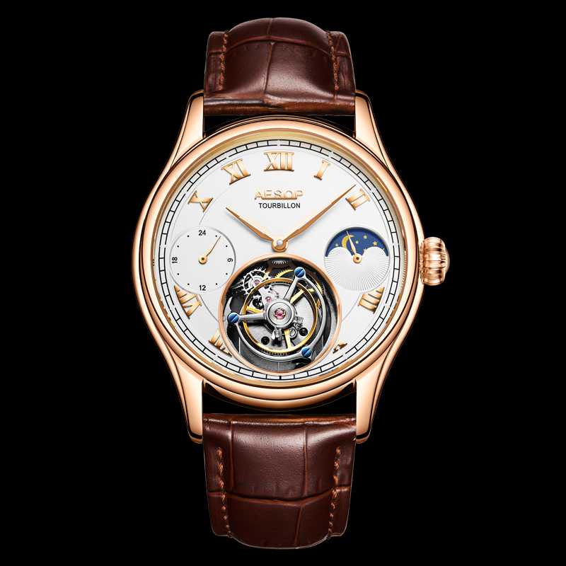 Wristwatches Top Tourbillon Watch Automatic Mechanical Multifunctional Moon Phase Sapphire Mirror Brand Personality Tough Guy Business, Tourbillon watch-a
Wristwatches Top Tourbillon Watch Automatic Mechanical Multifunctional Moon Phase Sapphire Mirror Brand Personality Tough Guy Business, Tourbillon watch-a