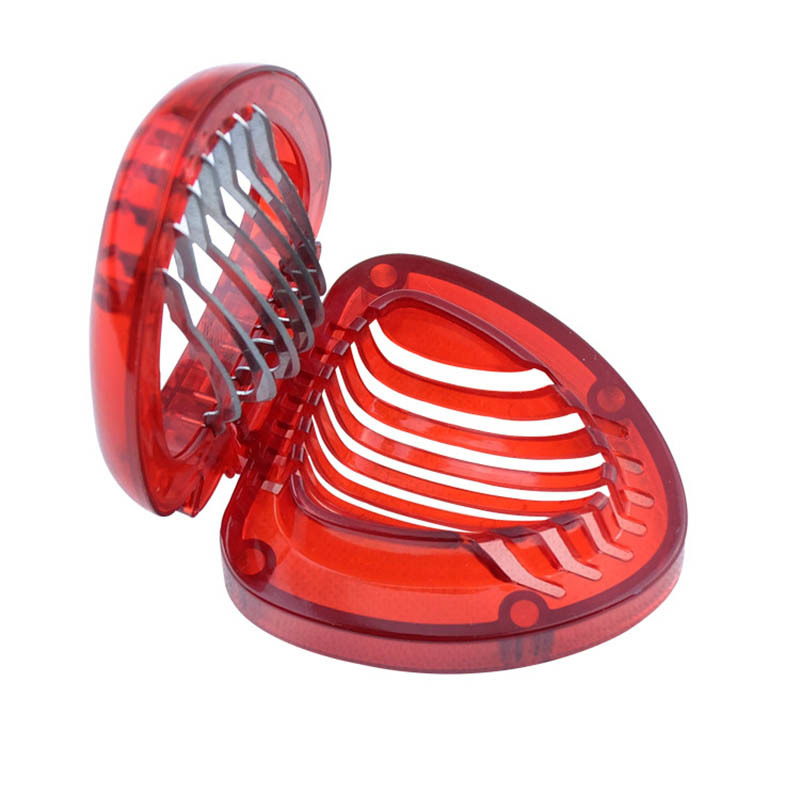 Stainless Steel vegetable Fruit Carving Tools Portable Strawberry Slicer Salad Cutter Kitchen decor Gadgets DIY hand Craft 1 pcs
