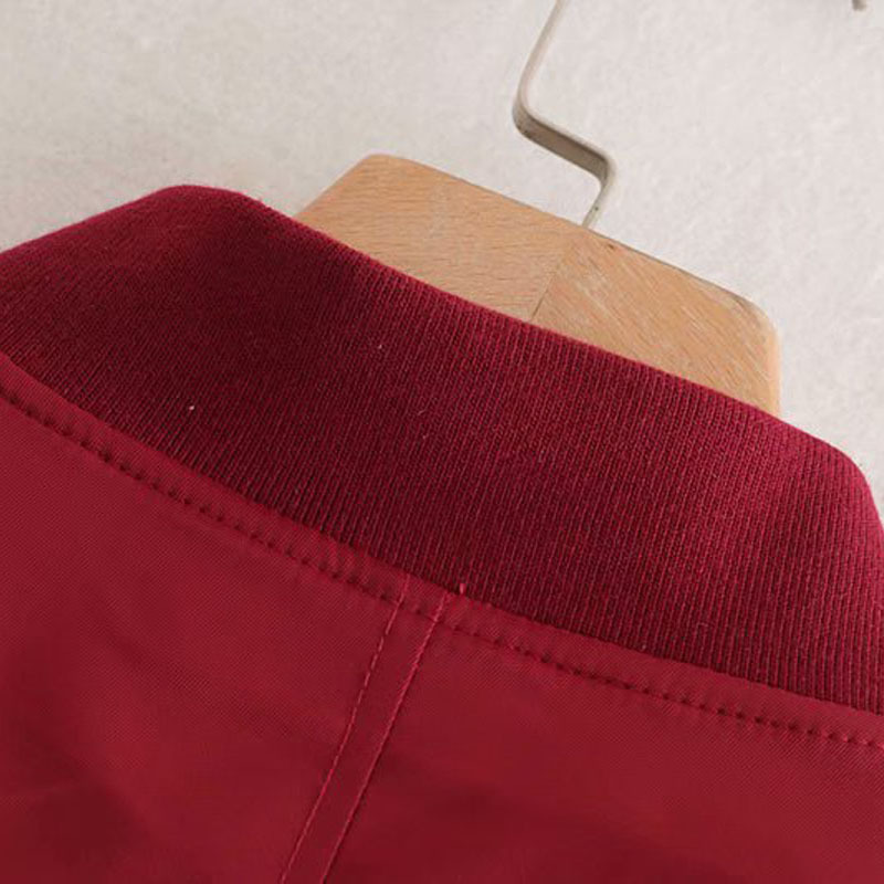 Women's Round Neck Long Sleeve Pilot Baseball Uniform Korean Style Simple Zipper Motorcycle Fashion Chic Female Jacket Coat 210507