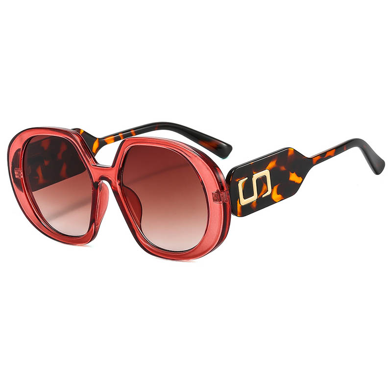 Elegant Woman's High-Strength Plastic Rounded Edge Sunglass Frames