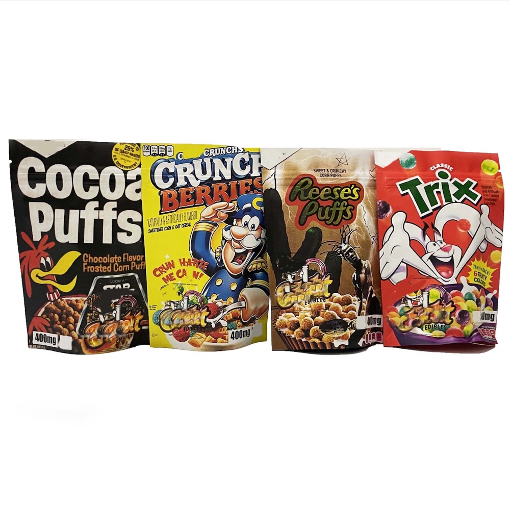 infused cereal edible package bags Doritos medibles Trix rice krispies cocoa puffs reese's crunch berries stand up 400mg in stock
infused cereal edible package bags Doritos medibles Trix rice krispies cocoa puffs reese's crunch berries stand up 400mg in stock
