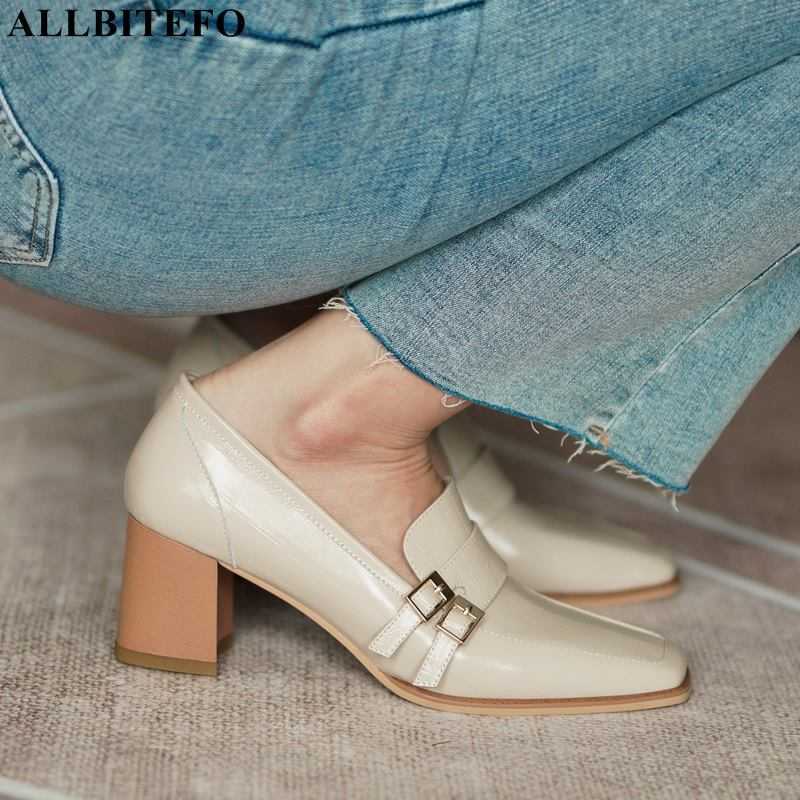 ALLBITEFO arrive genuine leather thick heels office ladies shoes brand high heels party women shoes autumn women heels 210611, As picture
ALLBITEFO arrive genuine leather thick heels office ladies shoes brand high heels party women shoes autumn women heels 210611, As picture