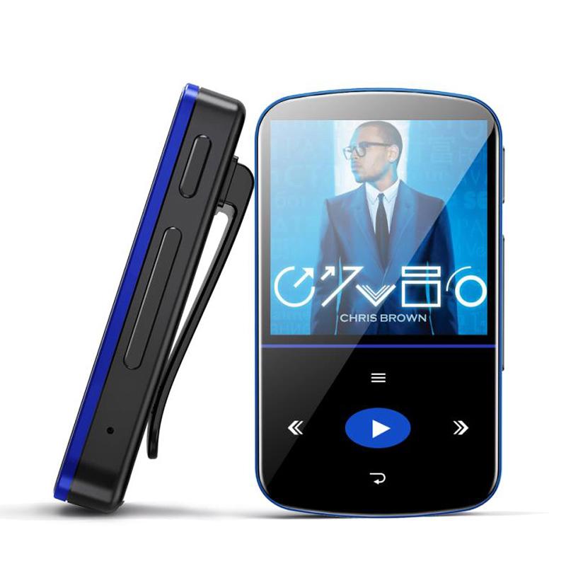 & MP4 Players 32GB Bluetooth MP3 Player Portable Clip Pedometer FM Radio TF Recording Music