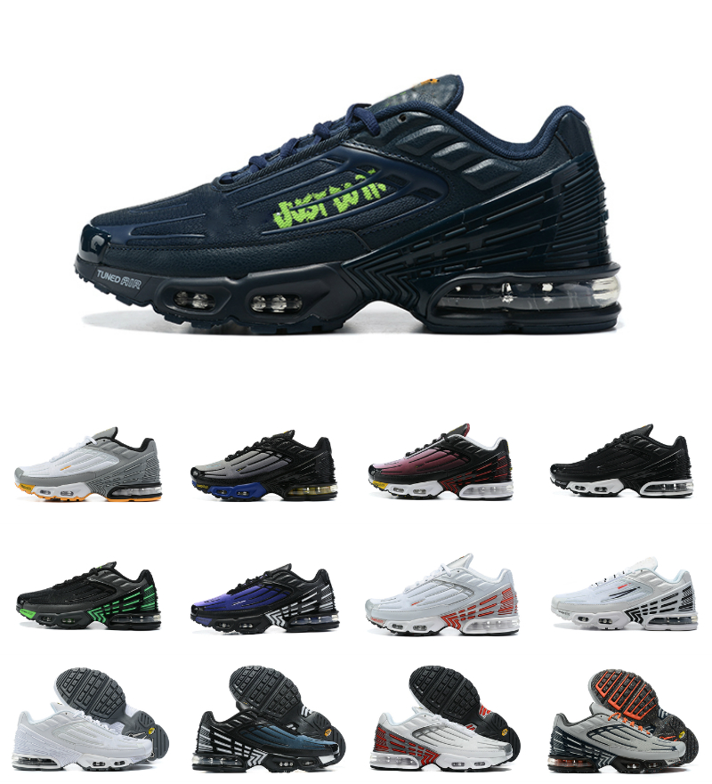 WITH BOX designer Boots Tn Tuned Plus 3 Mens Running Shoes TN3 Hyper Blue Triple White Black Green Aqua Obsidian Vast Wolf Grey Orange University Red Chaussures, F042
WITH BOX designer Boots Tn Tuned Plus 3 Mens Running Shoes TN3 Hyper Blue Triple White Black Green Aqua Obsidian Vast Wolf Grey Orange University Red Chaussures, F042