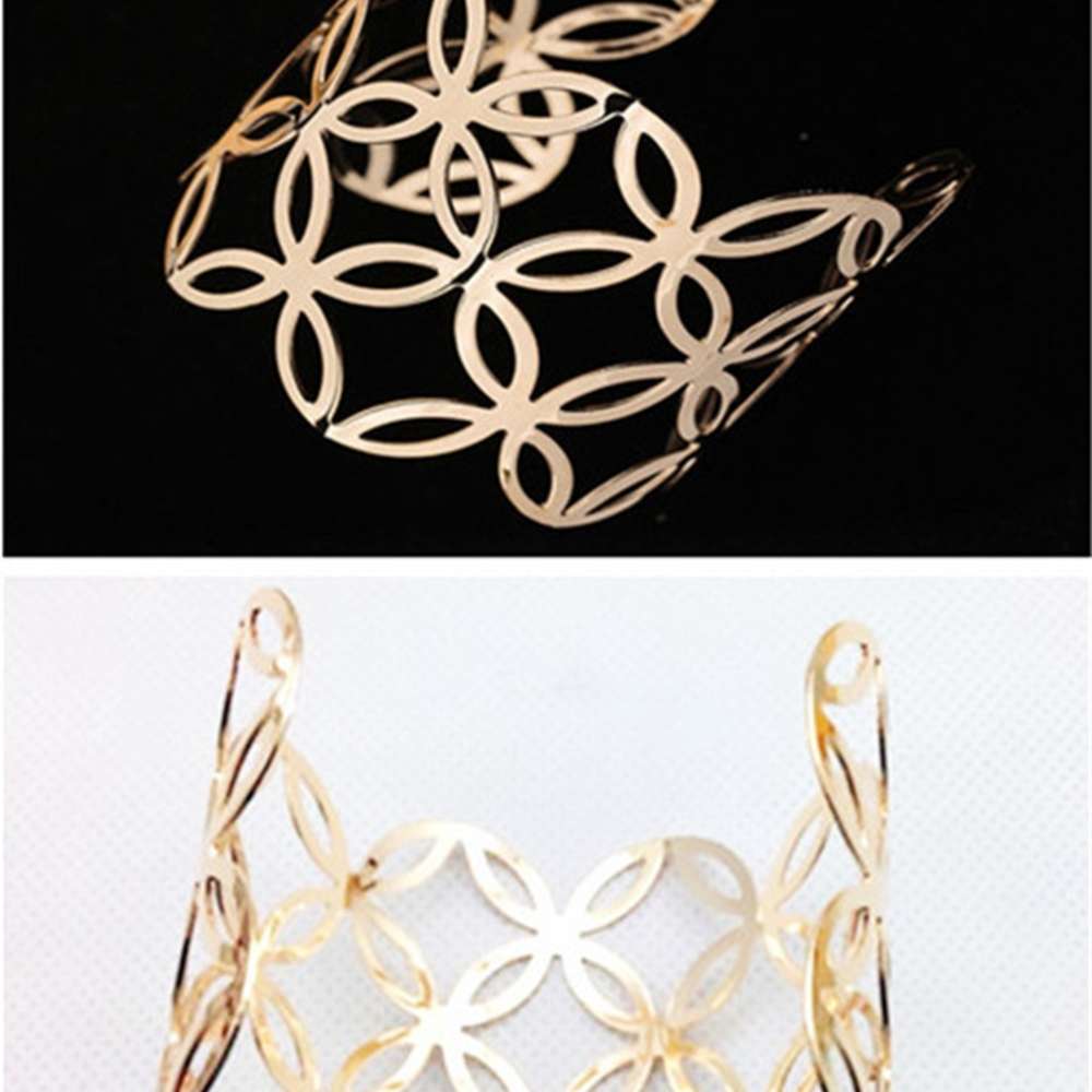 Hand catenary Fashion personality exaggerated metal hollow out wide open Bracelet coin shaped, Golden;silver
Hand catenary Fashion personality exaggerated metal hollow out wide open Bracelet coin shaped, Golden;silver