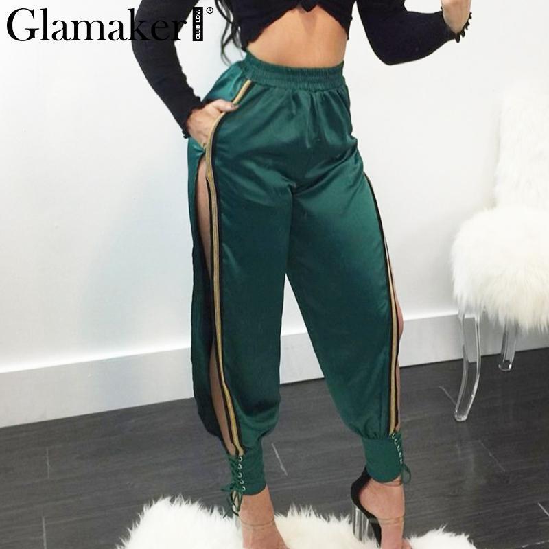 Women's Pants & Capris Glamaker Sexy High Split Lace Up Casual Women Loose Fitness Party Christmas Bandage Female Trousers1, Black;white
Women's Pants & Capris Glamaker Sexy High Split Lace Up Casual Women Loose Fitness Party Christmas Bandage Female Trousers1, Black;white
