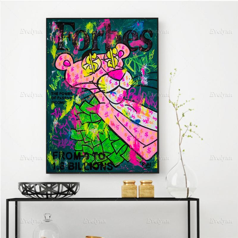 Paintings Graffiti Street Art Pink Panther Poster And Print Wall Canvas Painting Abstract Modular Pictures For Living Room White Frame
Paintings Graffiti Street Art Pink Panther Poster And Print Wall Canvas Painting Abstract Modular Pictures For Living Room White Frame
