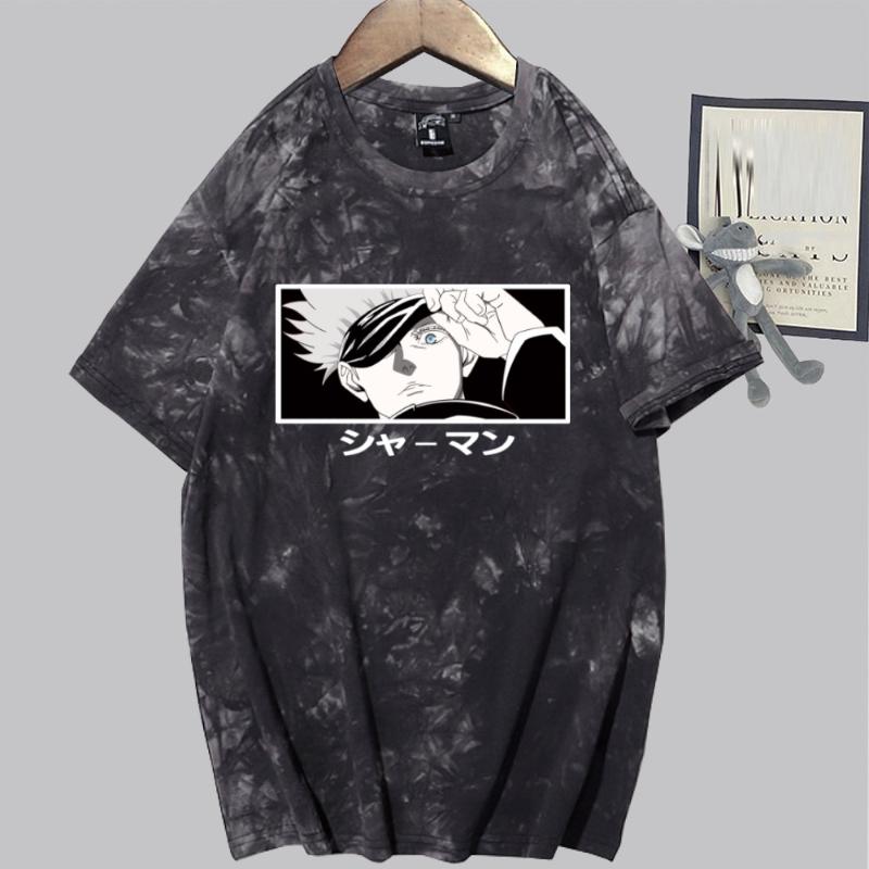 Men's T-Shirts Anime T-shirt Jujutsu Kaisen Fashion Short Sleeve O-neck Casual Tie-dye Man And Woman Cloths, Black
Men's T-Shirts Anime T-shirt Jujutsu Kaisen Fashion Short Sleeve O-neck Casual Tie-dye Man And Woman Cloths, Black