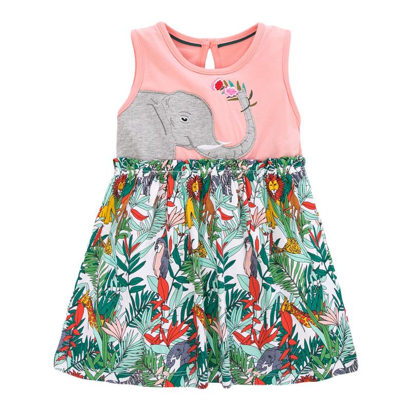 Girl's Dresses Little Maven Summer Kids Flesh Elephant Appliques Floral Printed O-neck Girls 2-7yrs Short-Sleeved Cotton Knitted
Girl's Dresses Little Maven Summer Kids Flesh Elephant Appliques Floral Printed O-neck Girls 2-7yrs Short-Sleeved Cotton Knitted