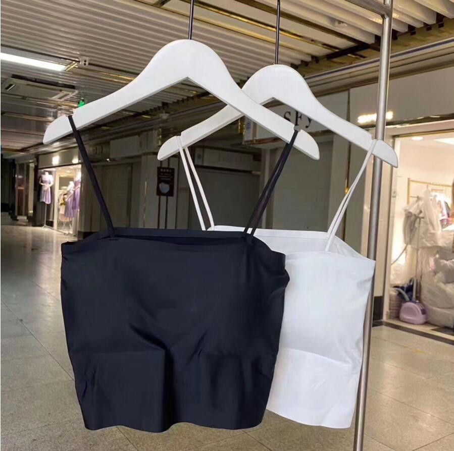 

2021 sexy summer Camisoles beautiful back vest web celebrity double ribbon bow Elasticity average size (35-70kg), White