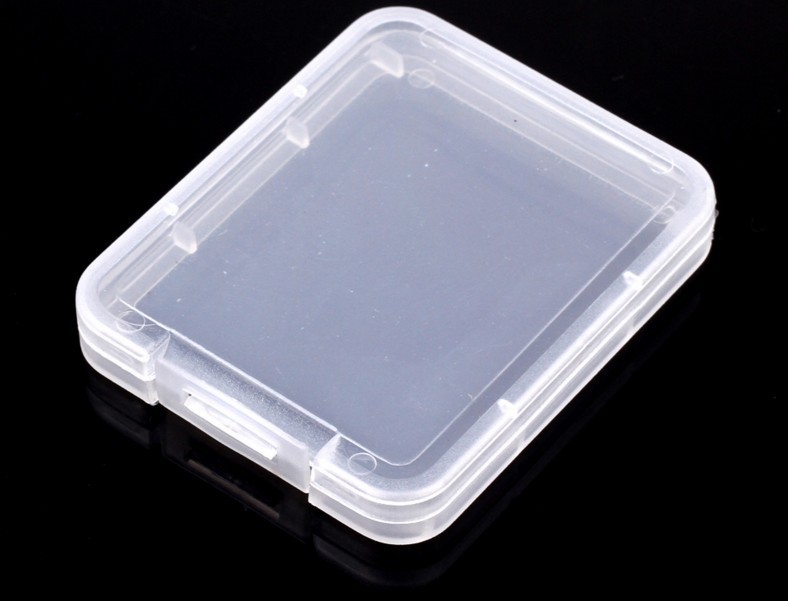 New Protection Case Card Container Memory Card Boxes CF Cards Tool Plastic Transparent Storage Box Mini CF Card Easy To Carry Box DH9855