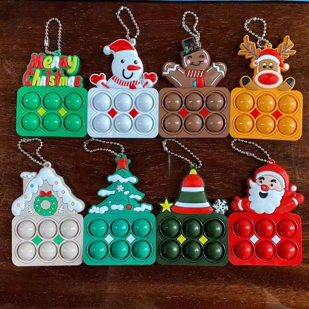 New Fidget Toys Christmas Decoration Keychain Santa Claus Puzzle Decompression Toys Finger Bubble Music Silicone Keychain Small Pendant Gift
New Fidget Toys Christmas Decoration Keychain Santa Claus Puzzle Decompression Toys Finger Bubble Music Silicone Keychain Small Pendant Gift