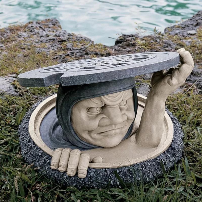 The Dweller Below Garden Statue Resin Sculpture Ornament Outdoor Decoration Two-tone Stone Finish 6x12x12inch TB Sale Decorations
The Dweller Below Garden Statue Resin Sculpture Ornament Outdoor Decoration Two-tone Stone Finish 6x12x12inch TB Sale Decorations