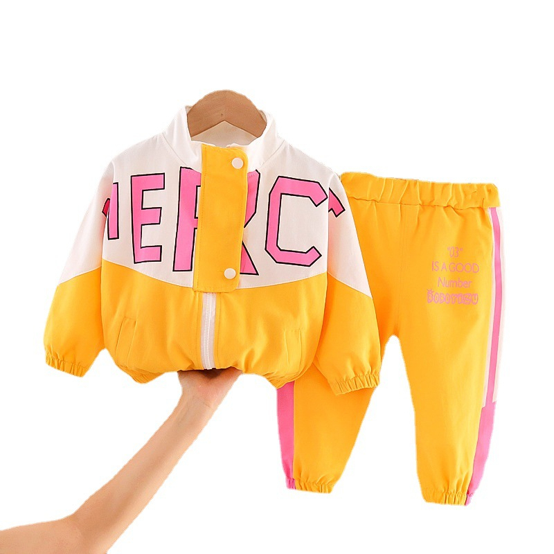 Spring Autumn Children Zipper Clothes Baby Boys Girls Letter Jacket Pants 2Pcs/sets Toddler Casual Tracksuit Kids Infant Costume 210418, Rose
Spring Autumn Children Zipper Clothes Baby Boys Girls Letter Jacket Pants 2Pcs/sets Toddler Casual Tracksuit Kids Infant Costume 210418, Rose