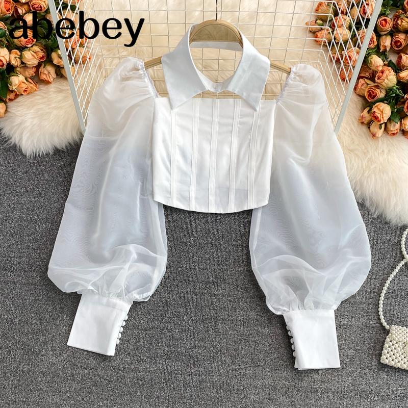 Women's Blouses & Shirts 2021 Summer Temperament Versatile Turn Down Collar Lantern Sleeve Shirt High Waist Pleated Solid Short Top, Black
Women's Blouses & Shirts 2021 Summer Temperament Versatile Turn Down Collar Lantern Sleeve Shirt High Waist Pleated Solid Short Top, Black