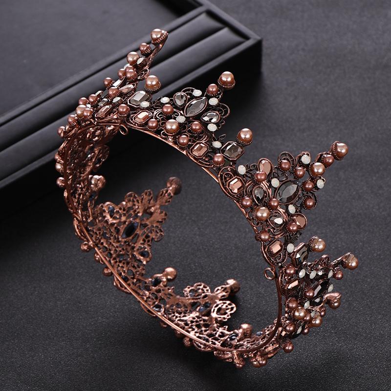 Hair Clips & Barrettes Vintage Round Copper Pearl Crystal Wedding Crown Bridal Tiara Headpiece Women Jewelry Accessories HG208, Golden;silver
Hair Clips & Barrettes Vintage Round Copper Pearl Crystal Wedding Crown Bridal Tiara Headpiece Women Jewelry Accessories HG208, Golden;silver