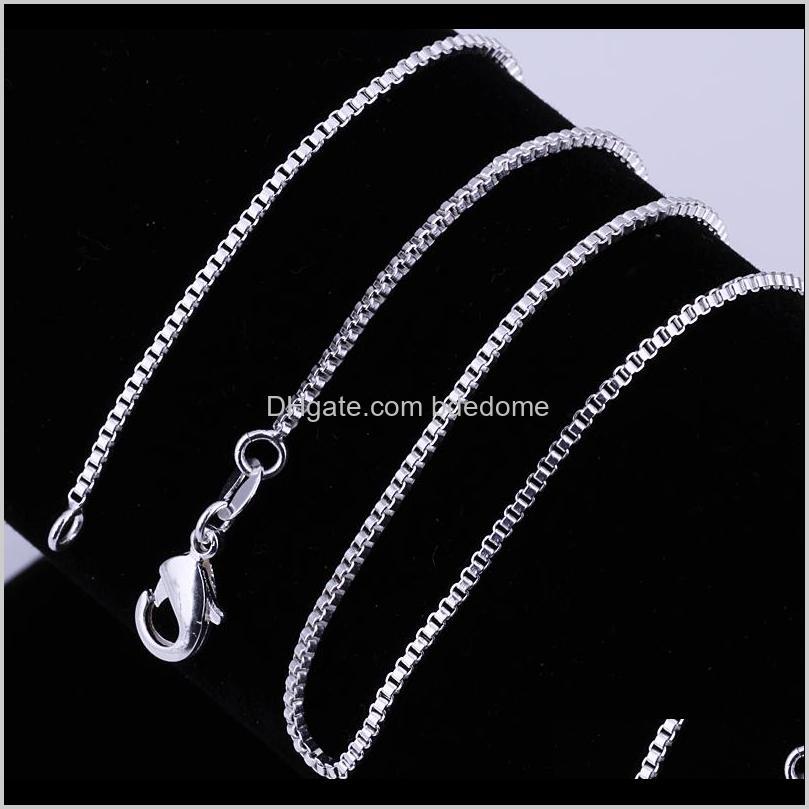 Chains Necklaces & Pendants Drop Delivery 2021 Fashion Jewelry Sier 925 Necklace Box Chain For Women 1Mm 16 18 20 22 24 Inch 7Fusl
Chains Necklaces & Pendants Drop Delivery 2021 Fashion Jewelry Sier 925 Necklace Box Chain For Women 1Mm 16 18 20 22 24 Inch 7Fusl