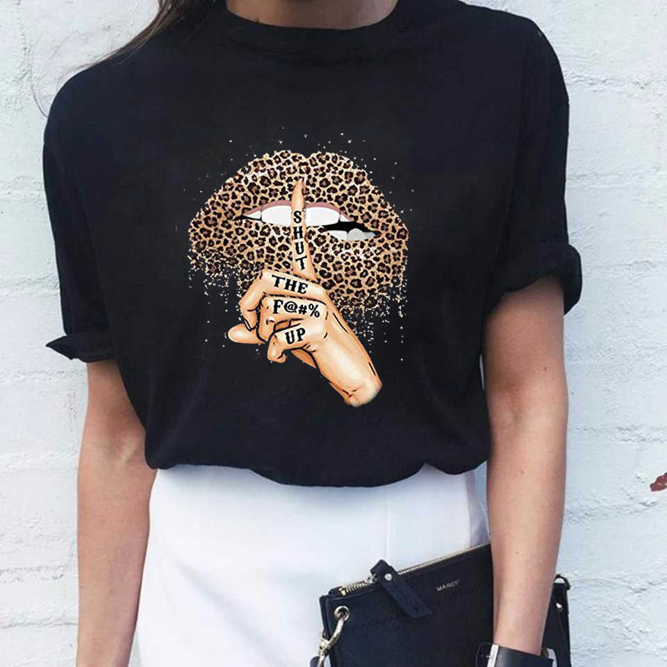 FIXSYS Women Leopard Lips Short Sleeve Print Clothes Ladies Summer New Fashion T-Shirt Black Tops Female Casual T Shirt X0527, 13690
FIXSYS Women Leopard Lips Short Sleeve Print Clothes Ladies Summer New Fashion T-Shirt Black Tops Female Casual T Shirt X0527, 13690