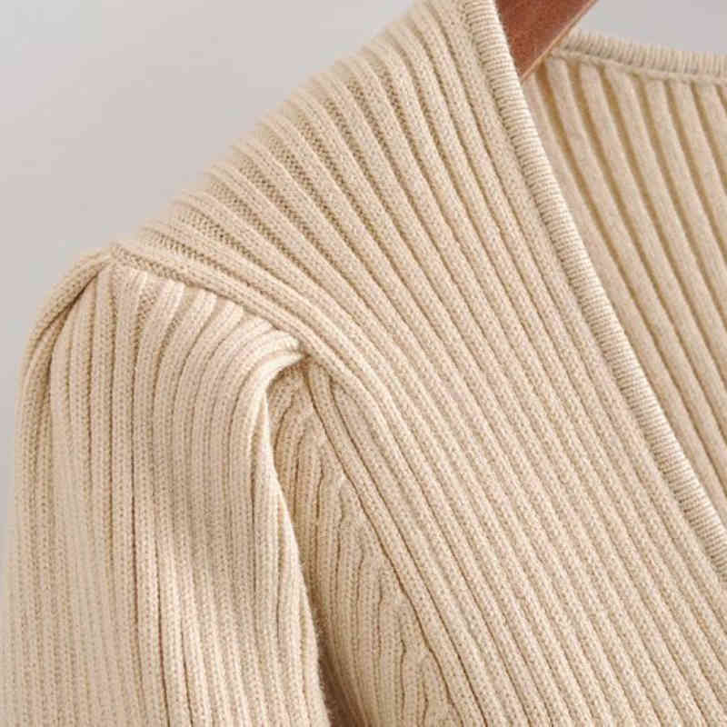 Elegant Woman Slim Stretchy Square Collar Sweater Spring Autumn Casual Ladies Soft Puff Sleeve Knitwear Female Chic Tops 210515