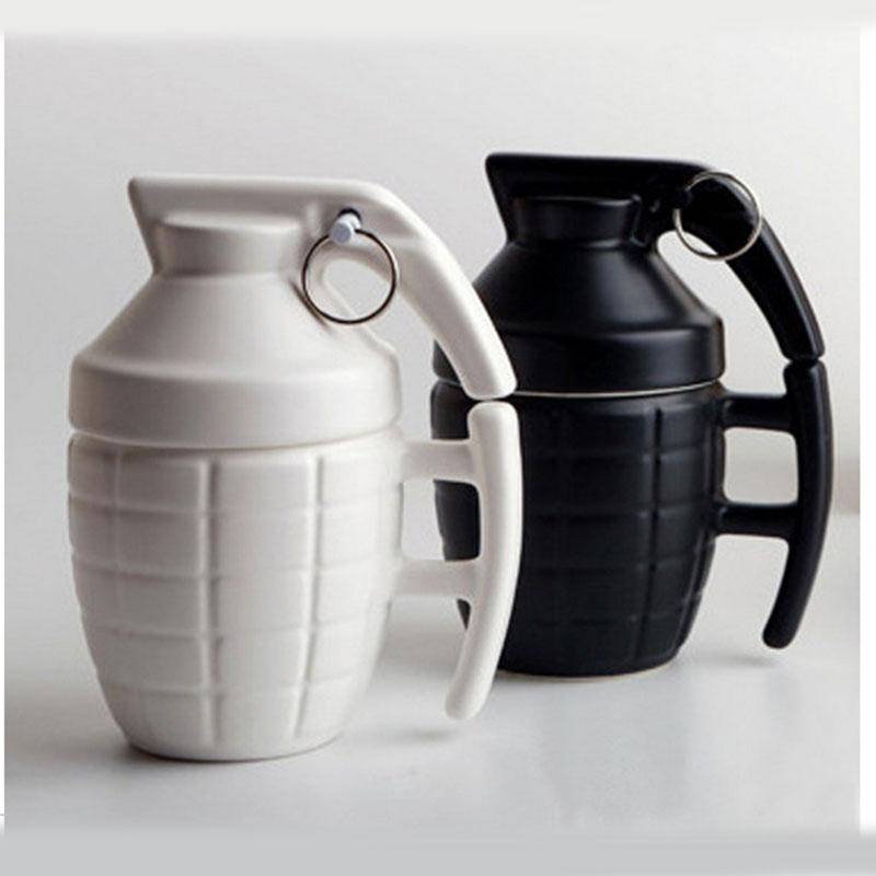 Mugs Creative Grenade With Cap Mug Office Ceramic Coffee Cup Couple Weird Water 48pcs Fast Free DHL, Black
Mugs Creative Grenade With Cap Mug Office Ceramic Coffee Cup Couple Weird Water 48pcs Fast Free DHL, Black
