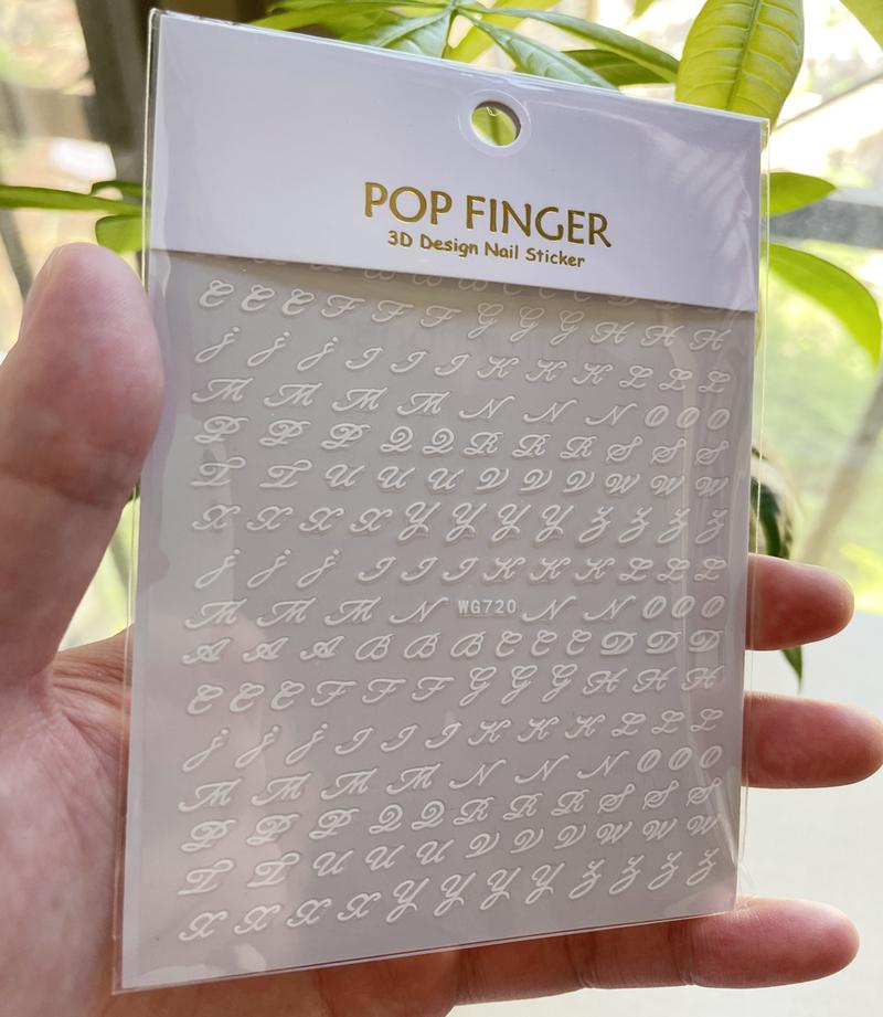 Stickers & Decals Summer Mixed Color English Alphabet Nail DIY Random Simple Decoration Manicure Sliders For Nails Art Designer Letters