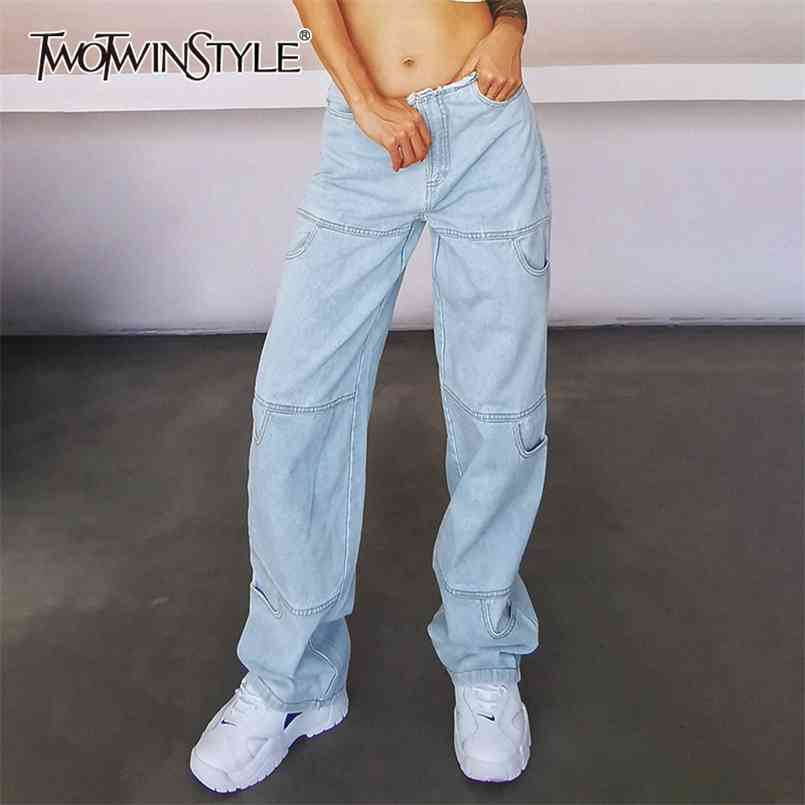Patchwork Denim Wide Leg Pants For Women High Waist Solid Minimalist Straight Jeans Female Fashion Clothing 210521, Blue
Patchwork Denim Wide Leg Pants For Women High Waist Solid Minimalist Straight Jeans Female Fashion Clothing 210521, Blue
