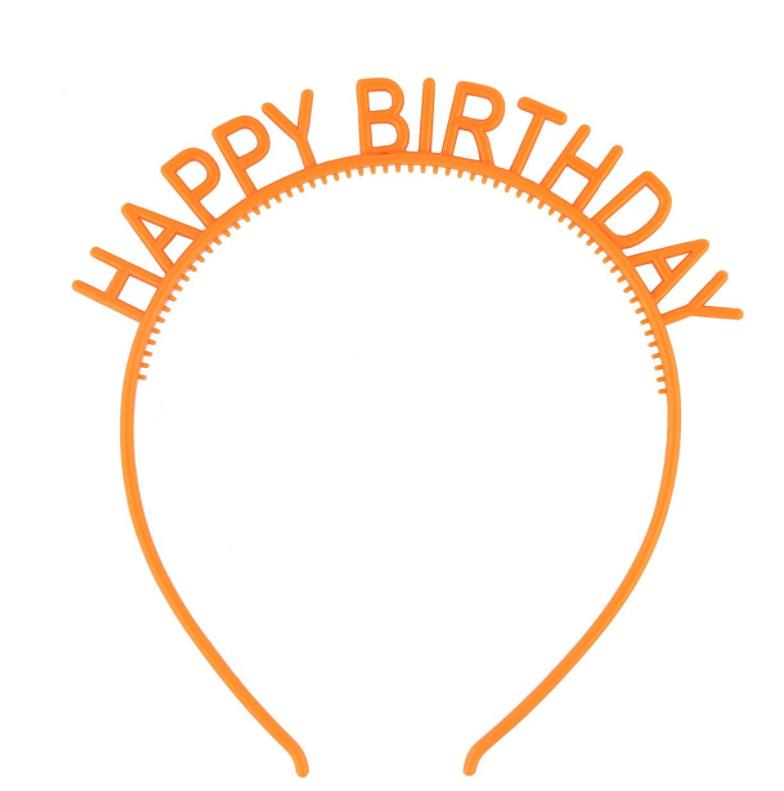Happy Birthday Headbands Boy Girl Adults Tiara Crown Letter Hairband Party Headwear Hair Hoop Headpieces Plastic Candy Colors