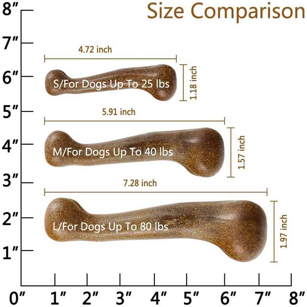 Durable Pet Dog Chew Toys Dog Molar Chewing Bone Teeth Cleaning Stick For S/M/L Dogs Pet Puppy Non-Toxic Interactive Dog Toys
