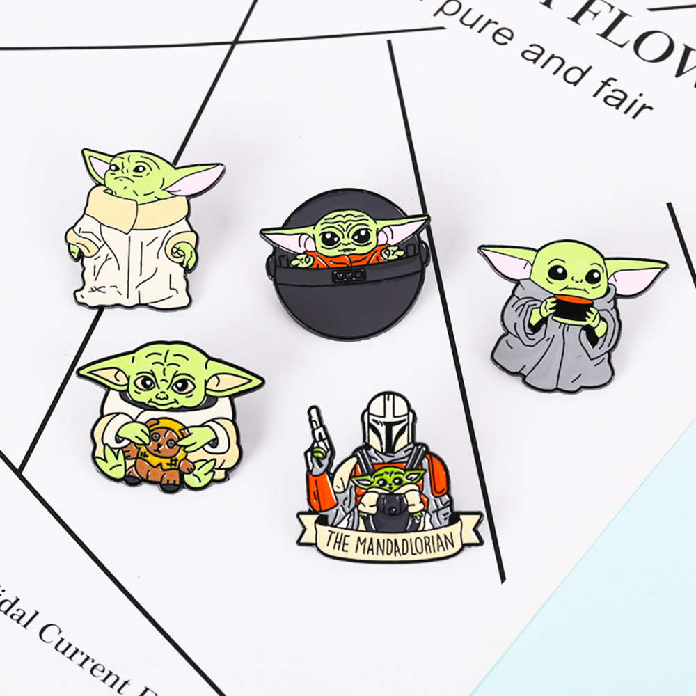 Cartoon movie surrounding alien baby Brooch personality creative decoration badge pin accessories, Gray
Cartoon movie surrounding alien baby Brooch personality creative decoration badge pin accessories, Gray