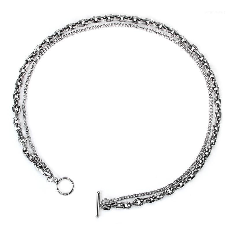 Chains Tide Brand Retro Distressed Antique Silver Word Buckle Clavicle Necklace Double-Layer Design Simple Fashion Jewelry
Chains Tide Brand Retro Distressed Antique Silver Word Buckle Clavicle Necklace Double-Layer Design Simple Fashion Jewelry