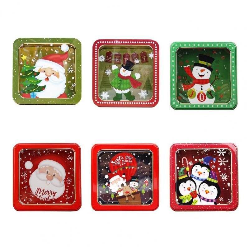 Christmas Decorations Merry Candy Gift Packaging Tin Box Window Green/Red Storage Santa Claus With Clear Cookies Chocolate Favors
Christmas Decorations Merry Candy Gift Packaging Tin Box Window Green/Red Storage Santa Claus With Clear Cookies Chocolate Favors