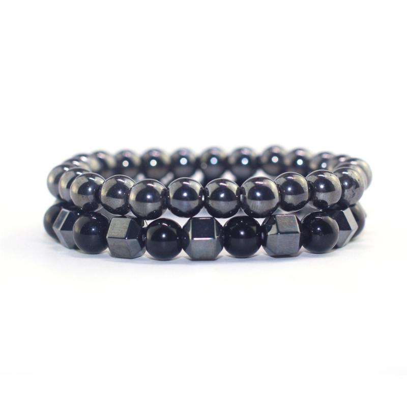 Beaded, Strands European And American Style Bracelets Set Natural Hematite Stone Beaded Bracelet For Men Women Handmade Strand
Beaded, Strands European And American Style Bracelets Set Natural Hematite Stone Beaded Bracelet For Men Women Handmade Strand