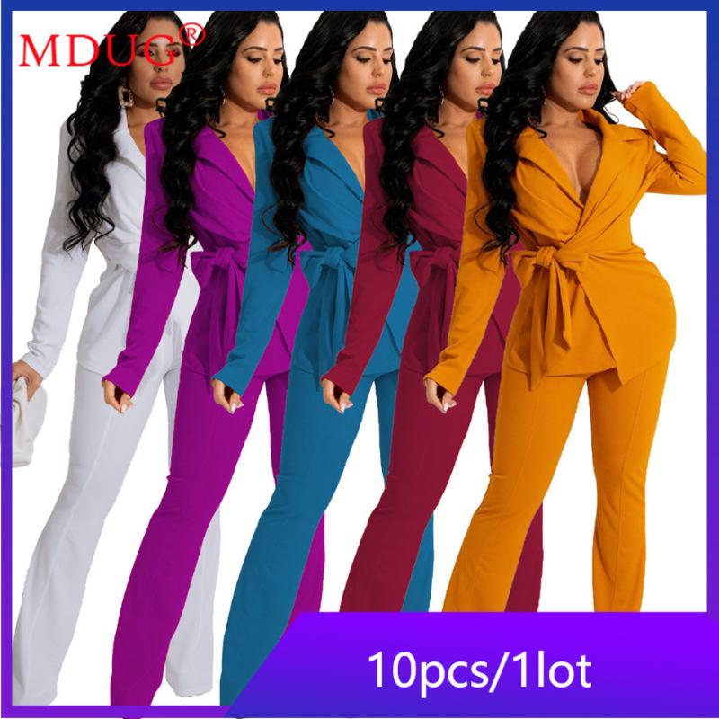 Women's Two Piece Pants MDUG Wholesale Lots Autumn Winter Office Lady Work Uniforms 2 Set Women Suit Blazer And Pantsuit M8323, White
Women's Two Piece Pants MDUG Wholesale Lots Autumn Winter Office Lady Work Uniforms 2 Set Women Suit Blazer And Pantsuit M8323, White