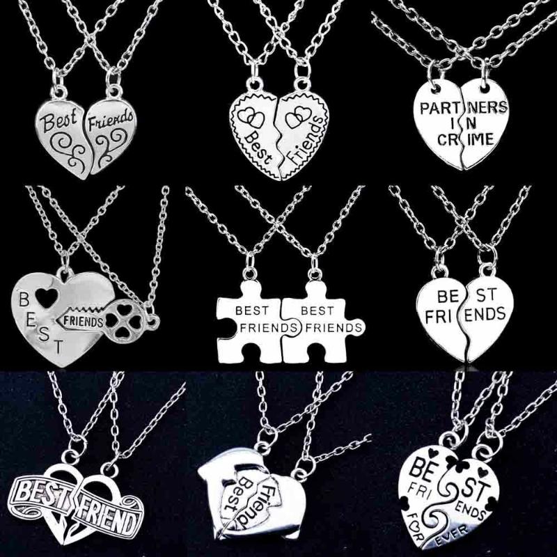 Pendant Necklaces 2 Pieces Friends Broken Heart Necklace Puzzle Piece Chain Friendship For Women Men Jewelry Gifts, Silver
Pendant Necklaces 2 Pieces Friends Broken Heart Necklace Puzzle Piece Chain Friendship For Women Men Jewelry Gifts, Silver