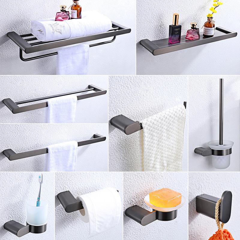 High Quality Brass Simple Style Bathroom Hardware Accessories Set 10pcs/set Towel Rack Bar Toothbrush Cup Holder Gun Grey Bath Accessory
High Quality Brass Simple Style Bathroom Hardware Accessories Set 10pcs/set Towel Rack Bar Toothbrush Cup Holder Gun Grey Bath Accessory
