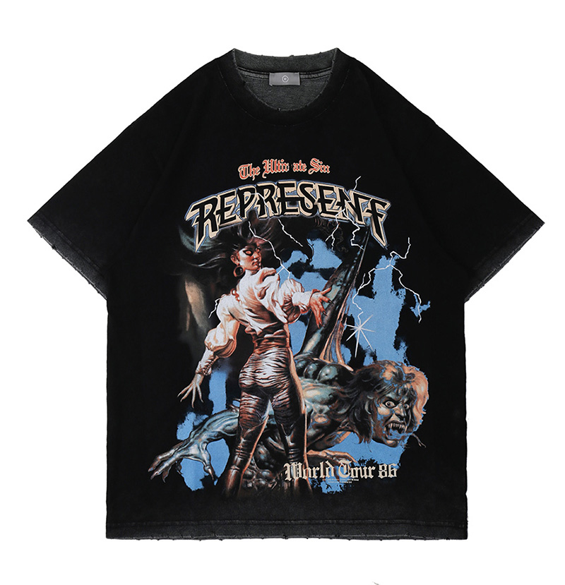 2021 spring summer USA Casual horror monster movie Print Tee Men t shirt Women Short Sleeve Streetwear Cotton Tshirt, White;black
2021 spring summer USA Casual horror monster movie Print Tee Men t shirt Women Short Sleeve Streetwear Cotton Tshirt, White;black