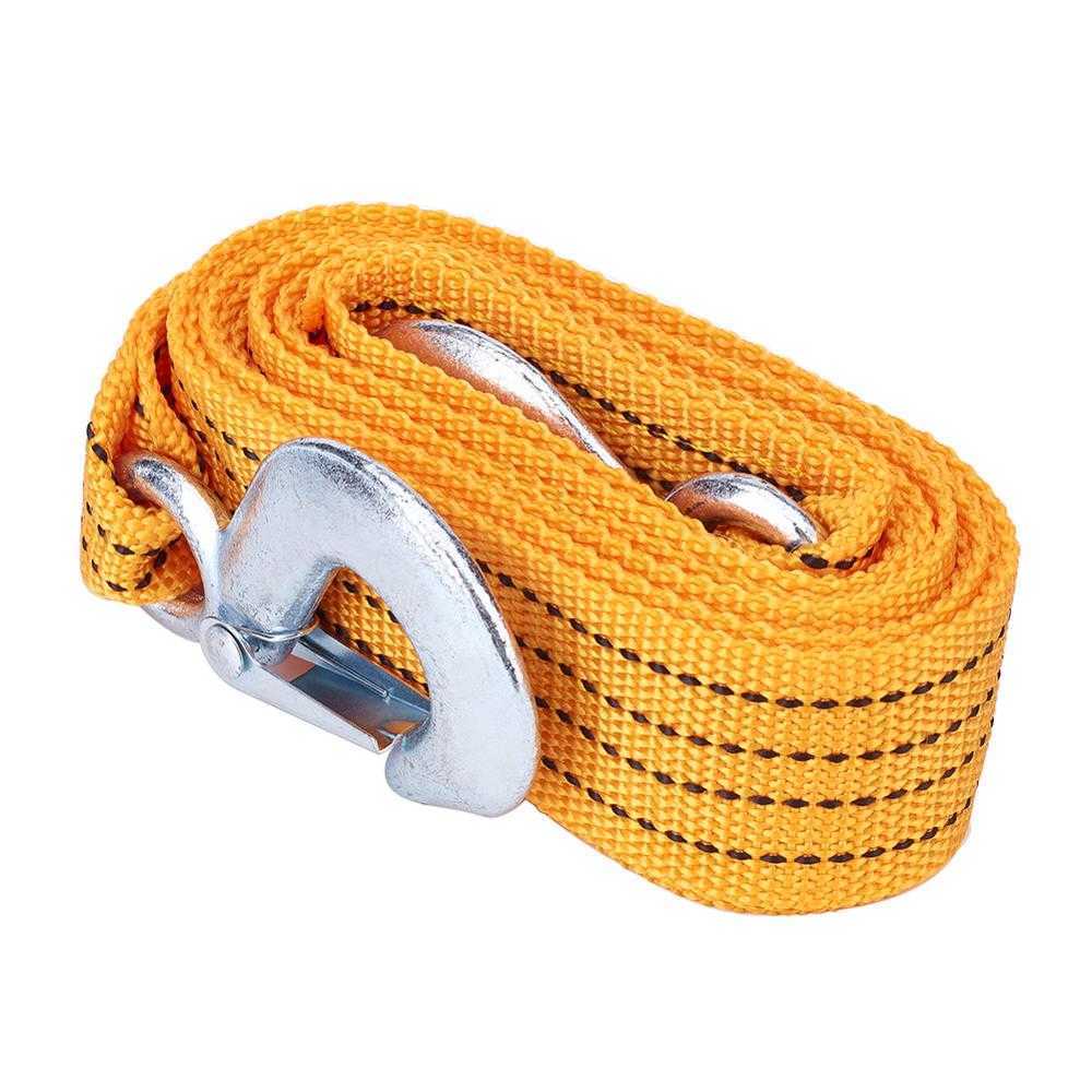 3 Tons 3Metres Heavy Duty with Hooks Car Truck Tow Cable Towing Strap Rope