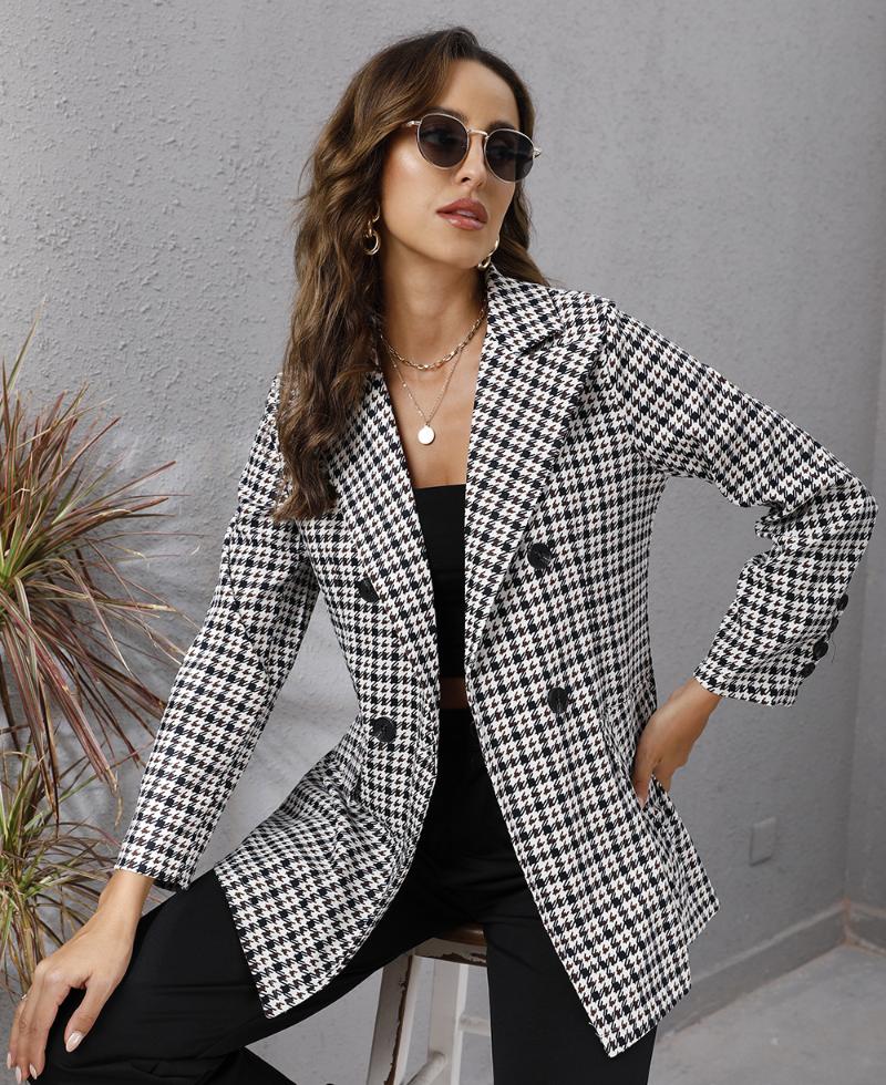 Women' Suits & Blazers Autumn For Women Elegant Long Sleeve Plaid Coat Female Jacket 2021 Fashion Casual Slim Fall Winter Jackets, Black
Women' Suits & Blazers Autumn For Women Elegant Long Sleeve Plaid Coat Female Jacket 2021 Fashion Casual Slim Fall Winter Jackets, Black
