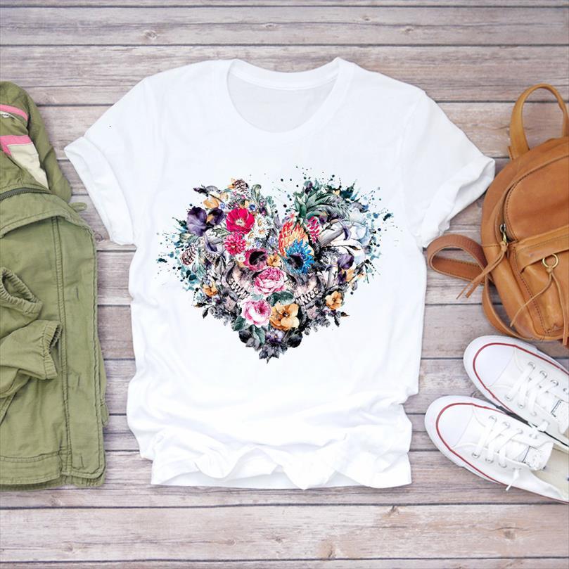 men skull heart plant fashion t shirt short sleeve printed lady ladies mens graphic female tee, White;black
men skull heart plant fashion t shirt short sleeve printed lady ladies mens graphic female tee, White;black