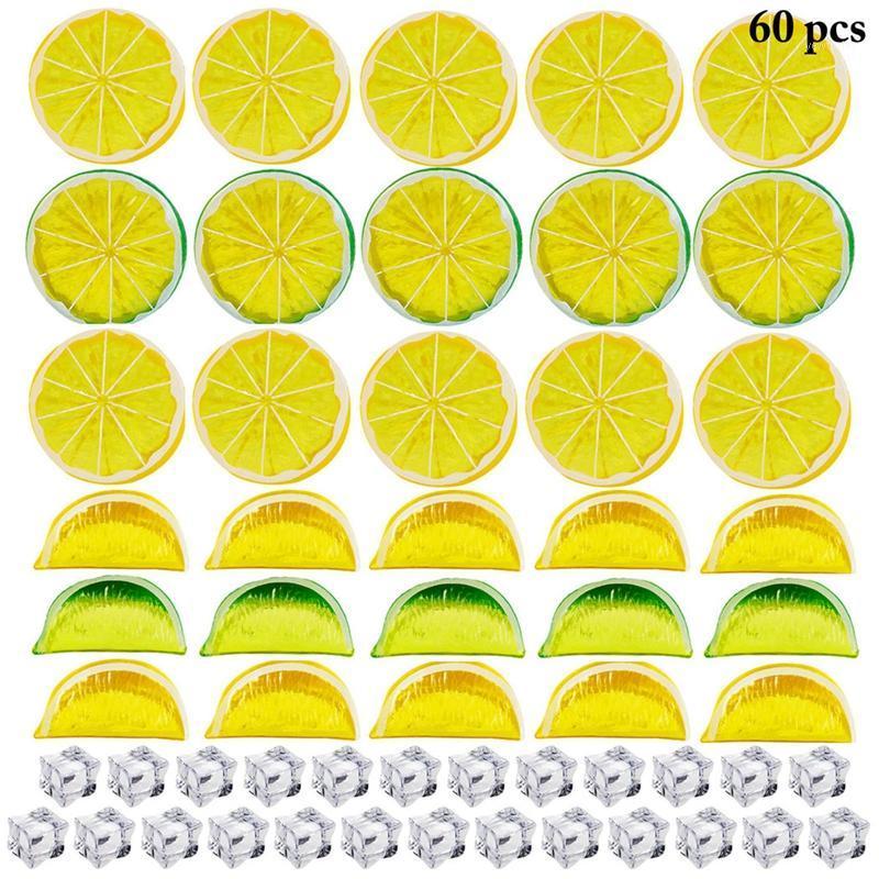 Party Decoration 60PCS Artificial Fruits Fake Slice Simulation Block Acrylic Ice Cube Sets Pography Props Wedding Home Decor
Party Decoration 60PCS Artificial Fruits Fake Slice Simulation Block Acrylic Ice Cube Sets Pography Props Wedding Home Decor