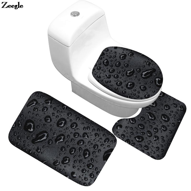 Bath Mats Zeegle Bathroom Home Decortian Mat High Quality Toilet Memory Foam Floor Rug And Absorbent Seat Cover Set
