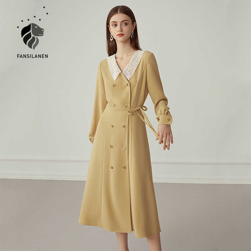 FANSILANEN Lace patchwork long black dress Women sleeve yellow elegant bandage Autumn winter slim vintage 210607
FANSILANEN Lace patchwork long black dress Women sleeve yellow elegant bandage Autumn winter slim vintage 210607