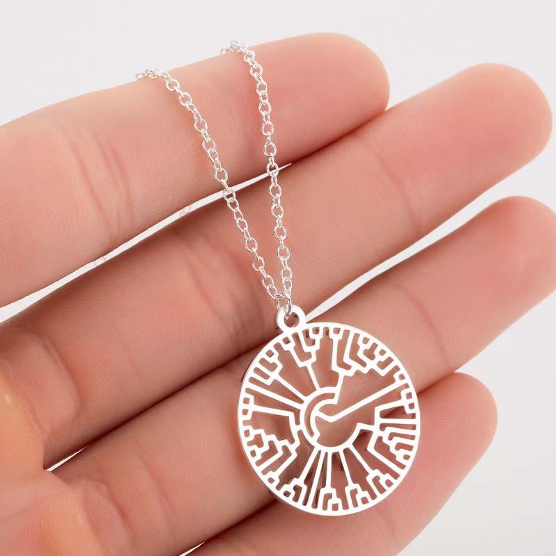 Pendant Necklaces Stainless Steel Round Simple Necklace Mystery Pattern Jewelry For Women Collar Choker Friend Present 2021 Collier
Pendant Necklaces Stainless Steel Round Simple Necklace Mystery Pattern Jewelry For Women Collar Choker Friend Present 2021 Collier