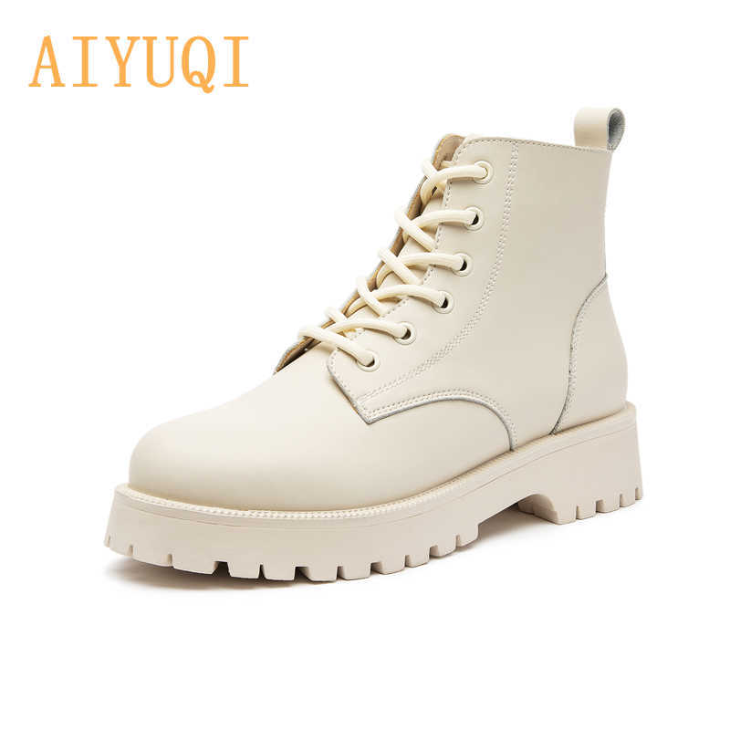 Women Martin Boots Genuine Leather Autumn Fashion Women Short Boots British Style Thick-soled Women's Motorcycle Boots 210907, Black
Women Martin Boots Genuine Leather Autumn Fashion Women Short Boots British Style Thick-soled Women's Motorcycle Boots 210907, Black